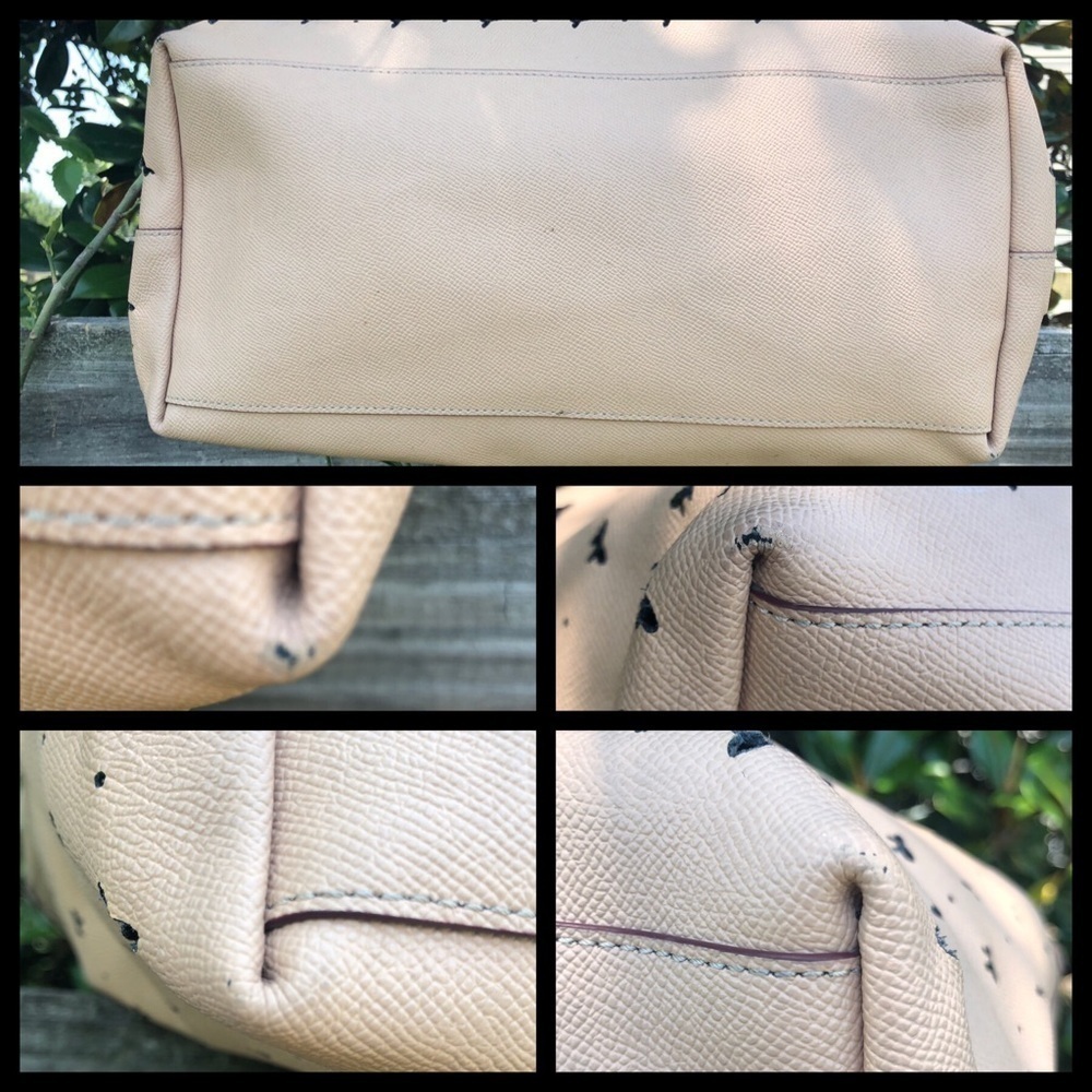 59345 Coach Butterfly Beechwood Beige Tote Bag - Picture 5 of 6